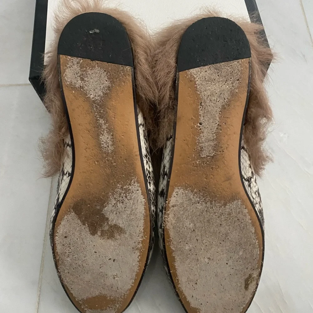 Gucci Princetown python and fur loafers - Picture 3 of 4